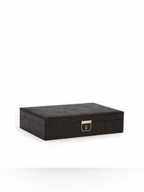 WOLF Palermo Medium Jewelry Box in BLACK ANTHRACITE